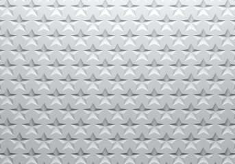 3D Star Pattern Abstract  Background. 3D Render Illustration.