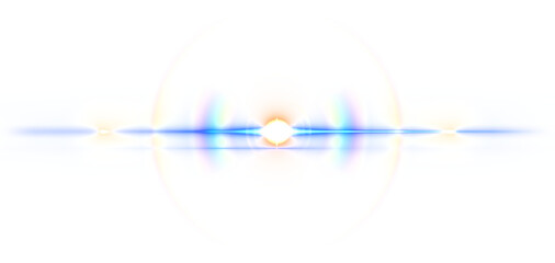 Naklejka premium Isolate halo spectrum lens flare on transparent backgrounds png