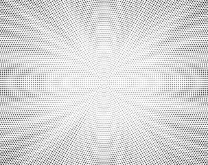 Halftone gradient sun rays pattern. abstract halftone vector dots background. monochrome dots pattern. pop art, comic small dots. star rays halftone poster. shine, explosion. sunrise rays background.