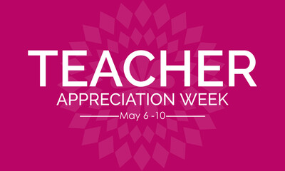 Teacher appreciation week gratitude vector illustration. Education vector template for banner, card, background.