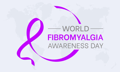 World Fibromyalgia health awareness vector illustration. Disease prevention vector template for banner, card, background.