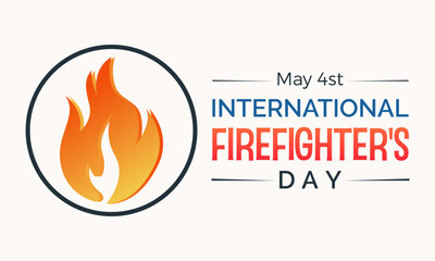 International Firefighters Day safe and healthy working vector illustration. Emergency awareness vector template for banner, card, background.