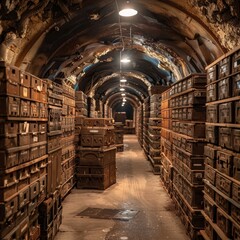 Underground Archive Corridor