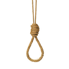 Noose, plain isolate on transparent png.