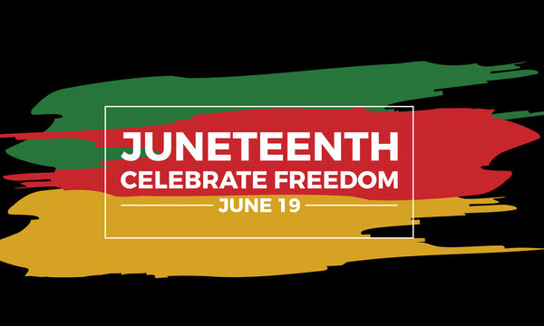 Juneteenth celebration vector illustration. African festival vector template for banner, card, background.