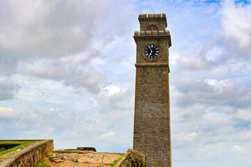 Old Clock Tower At Galle Dutch Fort.