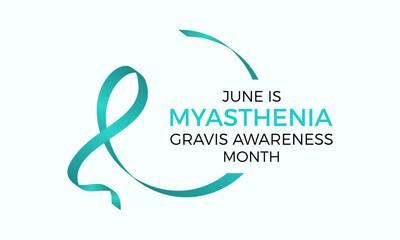Myasthenia Gravis Awareness Month health awareness vector illustration. Disease prevention vector template for banner, card, background.