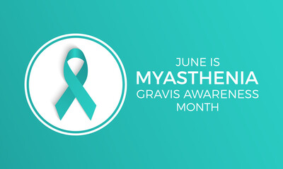 Myasthenia Gravis Awareness Month health awareness vector illustration. Disease prevention vector template for banner, card, background.