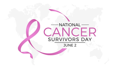 National Cancer Survivors Day health awareness vector illustration. Disease prevention vector template for banner, card, background.