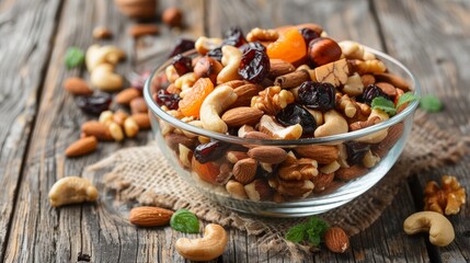 Dainty nuts and dried fruits mix