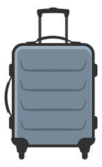 color illustration of a suitcase without background