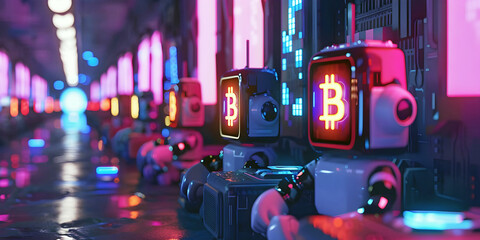 bitcoin bots, ai generated.