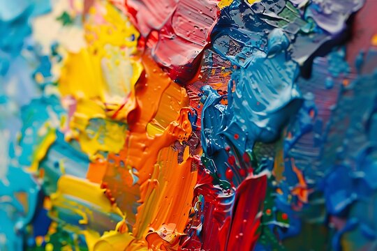 Forgo traditional portraiture; instead, utilize abstract close-up photography to capture a canvas adorned with colorful paint splatters. Highlight the texture, layering, and vibrant 