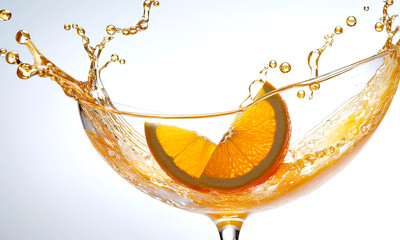 A glass of orange juice
 - obrazy, fototapety, plakaty