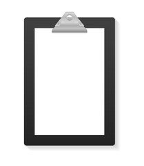 PNG, Clipboard and paper sheet page. Empty clipboard with blank white paper sheet for mockup. Notepad information board. Business board with clip. Free space for text. Vector illustration in flat desi