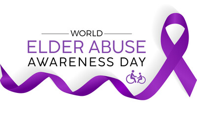 World Elder Abuse Awareness Day health awareness vector illustration. Disease prevention vector template for banner, card, background.