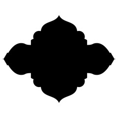Islamic Label Emblem Shape Glyph Pictogram symbol visual illustration
