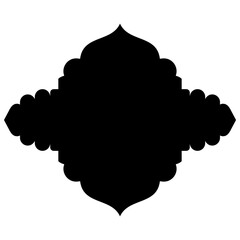 Islamic Label Emblem Shape Glyph Pictogram symbol visual illustration