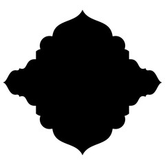 Islamic Label Emblem Shape Glyph Pictogram symbol visual illustration