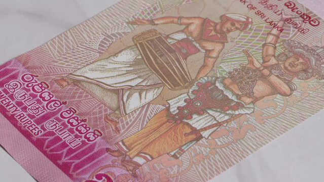 20 Twenty Sri Lanka rupees currency bills money banknote 4