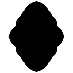 Islamic Label Emblem Shape Glyph Pictogram symbol visual illustration