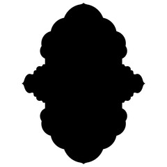 Islamic Label Emblem Shape Glyph Pictogram symbol visual illustration