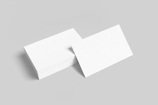 Blank clean business card mockup template. Mock-up design for presentation branding