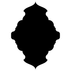 Islamic Label Emblem Shape Glyph Pictogram symbol visual illustration