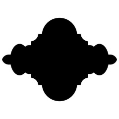 Islamic Label Emblem Shape Glyph Pictogram symbol visual illustration Exquisite Label Emblem Shapes: Turkish, Iranian & Arabic Traditional Glyphs for Ramadan & Eid Banners