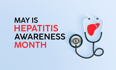 National Hepatitis Testing Day health awareness vector illustration. Disease prevention vector template for banner, card, background.