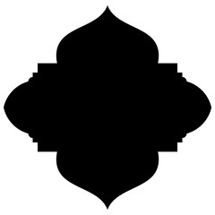 Islamic Label Emblem Shape Glyph Pictogram symbol visual illustration