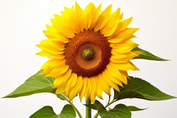 Obraz premium b'A Single Sunflower in Full Bloom'