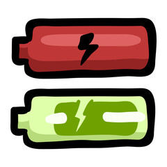 Battery Level - Hand Drawn Doodle Icon