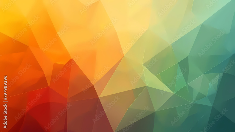 Poster abstract geometric background generator featuring a colorful array of shapes and sizes, including a