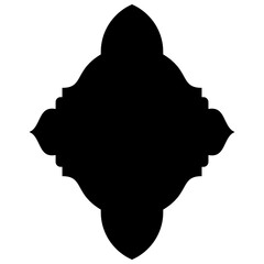 Islamic Label Emblem Shape Glyph Pictogram symbol visual illustration