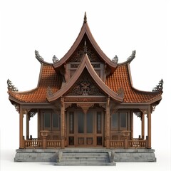 Obraz premium Ancient Style Tample Exterior ,Hindu Tample, Prayer hall