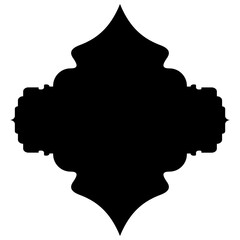 Islamic Label Emblem Shape Glyph Pictogram symbol visual illustration