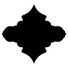 Islamic Label Emblem Shape Glyph Pictogram symbol visual illustration