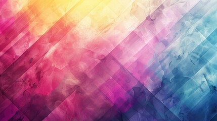 b'Colorful watercolor background with diamond pattern'