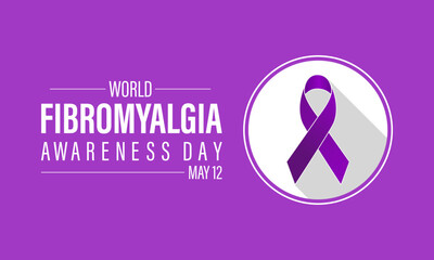 World Fibromyalgia health awareness vector illustration. Disease prevention vector template for banner, card, background.