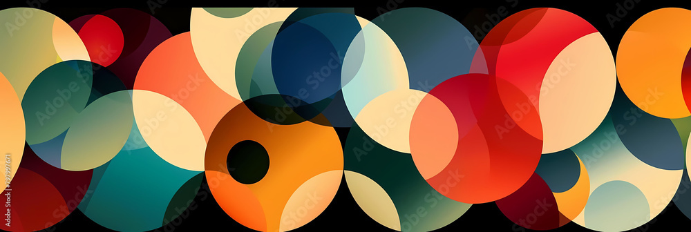 Poster abstract geometric pattern design portfolio review service design for an art gallery