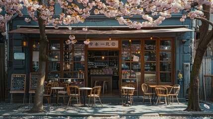 b'Small business owner opening her cafe for the first time'