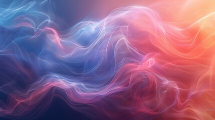b'Colorful abstract background with smooth blurred light curves'