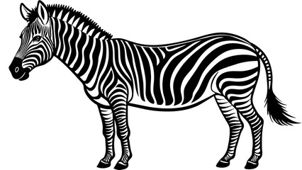 zebra running vector illustration