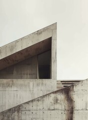 b'Brutalism architecture concrete building exterior'