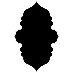 Islamic Label Emblem Shape Glyph Pictogram symbol visual illustration