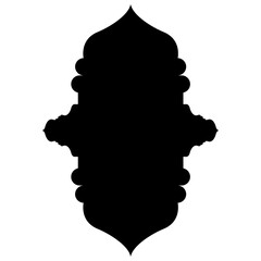 Islamic Label Emblem Shape Glyph Pictogram symbol visual illustration