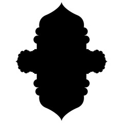 Islamic Label Emblem Shape Glyph Pictogram symbol visual illustration