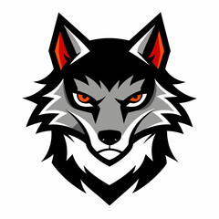  wolf head illustration for t-shirt design vector illustration