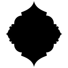 Islamic Label Emblem Shape Glyph Pictogram symbol visual illustration